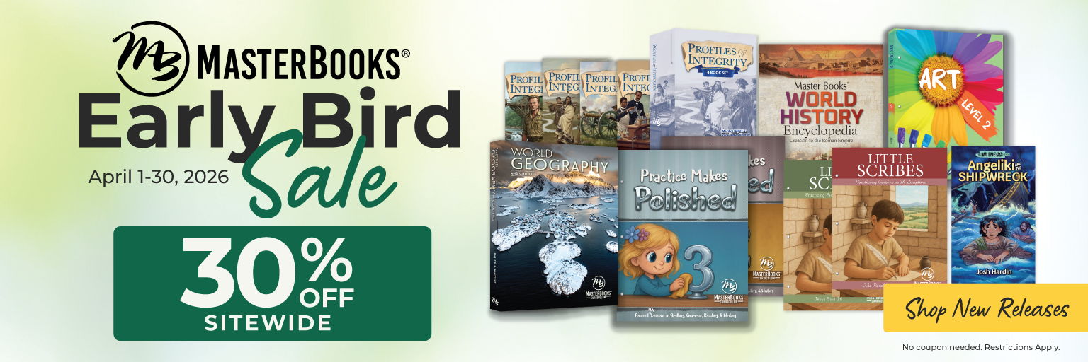 Shop Master Books' Early Bird Sale, now through April 31 and save big on new releases!