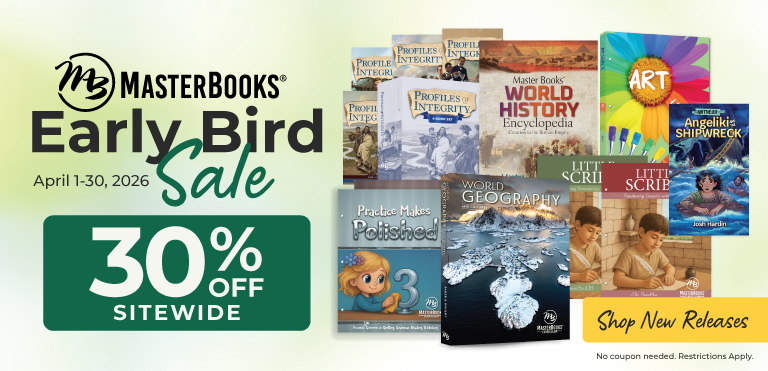 Shop Master Books' Early Bird Sale, now through April 31 and save big on new releases!