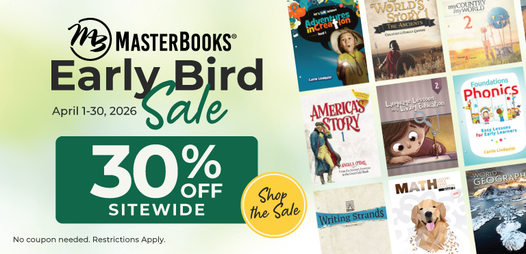 Shop the Master Books Early Bird Sale & Save 30% off Sitewide (Restrictions apply)