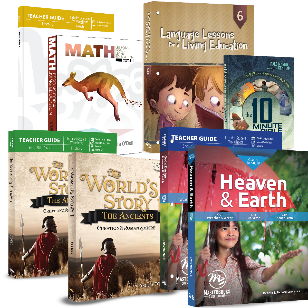 Grade 6 Basic 4 Subject Set - Grade 6 - Level 6 - 6th Grade - Homeschool Curriculum grade-6-basic-4-subject-set-grade-6-level-6-6th-grade-homeschool-curriculum