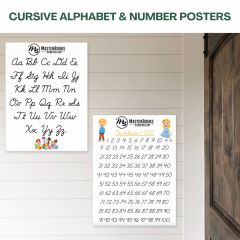 Cursive Alphabet and Number Posters