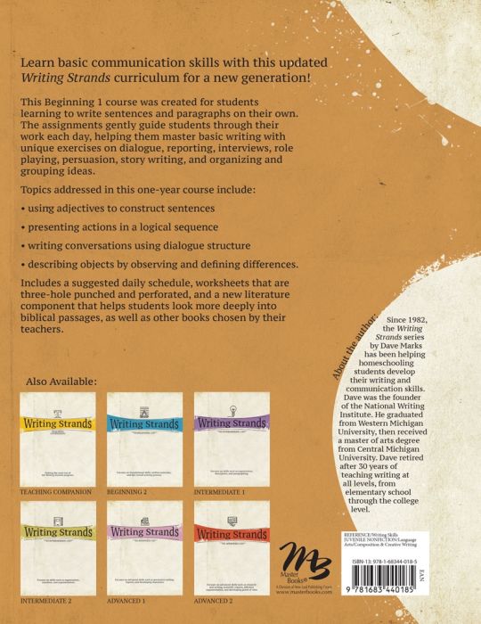 Writing Strands: Beginning 1 - Grade 5 - Grade 6 - Grade 7