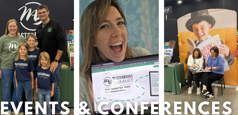 Master Book Community Events and Christian Homeschool Conferences
