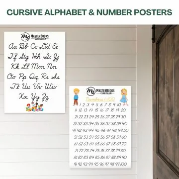 Cursive Alphabet and Number Posters