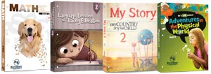 2nd Grade Homeschool Curriculum Package | Basic 4 Subject Set