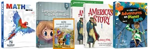3rd Grade Homeschool Curriculum Package | Basic 4 Subject Set