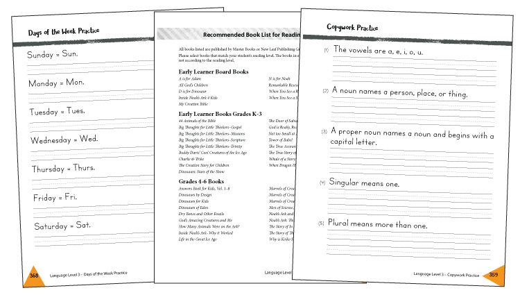 Abundant Teaching Aids - Language Lessons for a Living Education